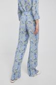 Штани Joop! жіночі широке висока посадка колір блакитний