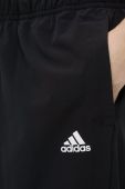 Штани для тренувань adidas жіночі колір чорний однотонні