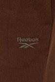 Бавовняні штани Reebok Classic H46816 жіночі колір коричневий однотонні