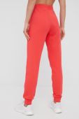 Бавовняні спортивні штани Jack Wolfskin жіночі колір рожевий однотонні (2400059)