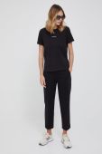 Штани Drykorn жіночі колір чорний пряме висока посадка (2112591)