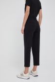 Штани Drykorn жіночі колір чорний пряме висока посадка (2112591)