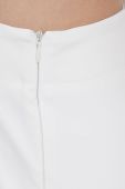 Штани Drykorn жіночі колір білий облягаюче висока посадка