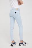 Джинси Drykorn жіночі висока посадка колір блакитний (2398346)