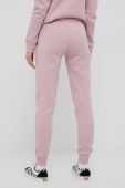 Спортивні штани Superdry жіночі колір рожевий однотонні