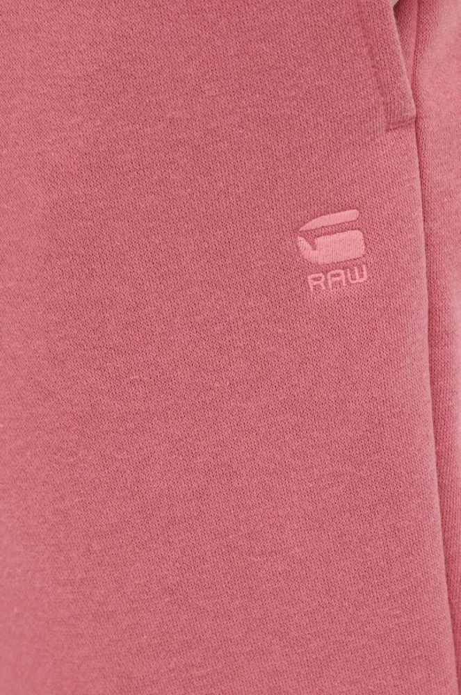 Спортивні штани G-Star Raw колір рожевий однотонні фото 4
