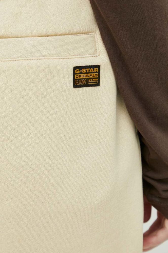 Спортивні штани G-Star Raw жіночі колір бежевий однотонні фото 4