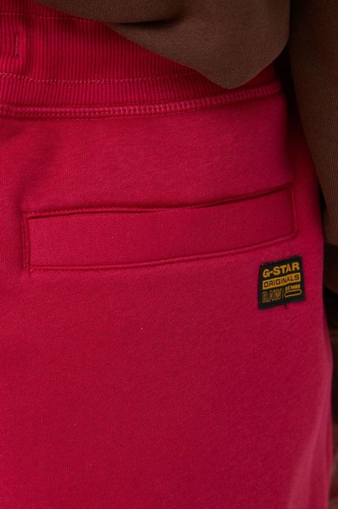 Спортивні штани G-Star Raw жіночі колір рожевий однотонні фото 4