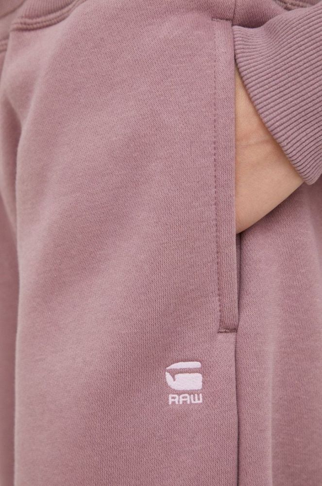 Спортивні штани G-Star Raw жіночі колір фіолетовий однотонні фото 5
