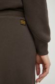 Спортивні штани G-Star Raw жіночі колір коричневий однотонні
