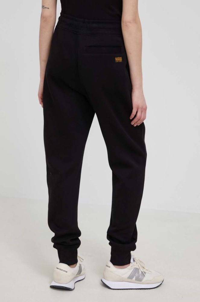 Спортивні штани G-Star Raw жіночі колір чорний однотонні фото 3