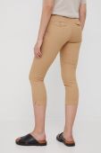 Штани United Colors of Benetton жіночі колір бежевий фасон chinos середня посадка