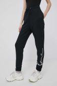 Штани Karl Kani жіночі колір чорний з аплікацією