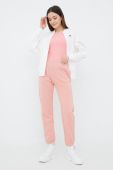 Спортивні штани Champion 114925 жіночі колір рожевий однотонні 114925-BS148