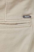 Штани Pepe Jeans жіночі колір бежевий фасон jogger середня посадка