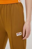 Спортивні штани Fila жіночі колір коричневий