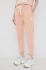 Бавовняні спортивні штани Kangol жіночі колір рожевий однотонні