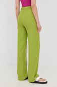 Штани Patrizia Pepe жіночі колір зелений пряме висока посадка