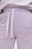 Спортивні штани AllSaints жіночі колір фіолетовий однотонні