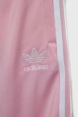 Дитячі спортивні штани adidas Originals колір рожевий з аплікацією