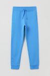 Дитячі спортивні штани OVS однотонні колір блакитний