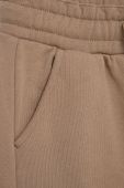 Дитячі бавовняні штани United Colors of Benetton колір бежевий гладке