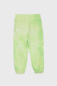 Дитячі бавовняні штани United Colors of Benetton колір зелений візерунок (2027994)