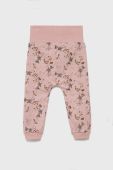 Дитячі штани Name it колір рожевий візерунок