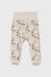 Дитячі штани Name it колір бежевий візерунок