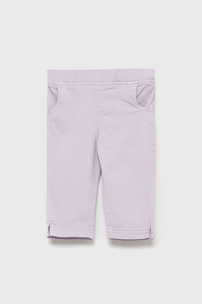 Дитячі штани Tom Tailor колір фіолетовий однотонні