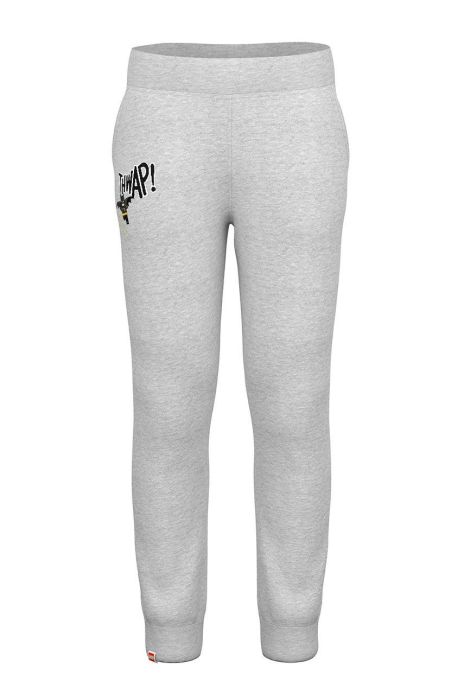 Дитячі штани Lego Wear колір сірий з принтом