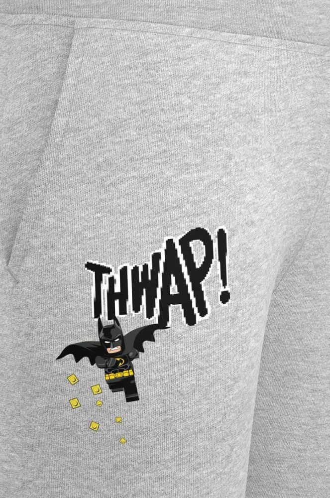 Дитячі штани Lego Wear колір сірий з принтом фото 3