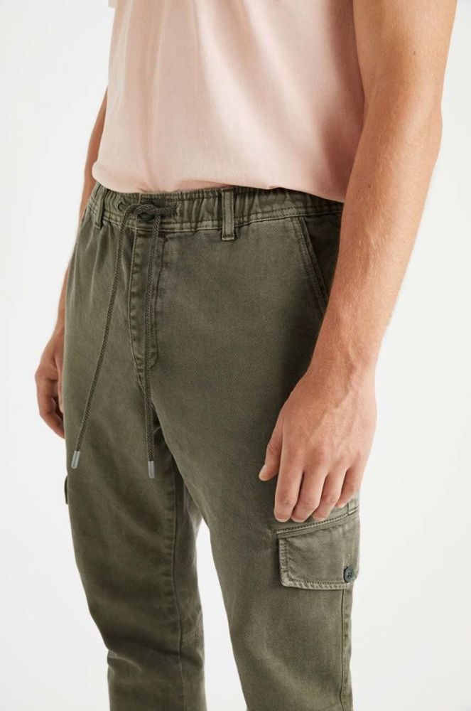 Штани Desigual чоловічі колір зелений фасон jogger фото 6