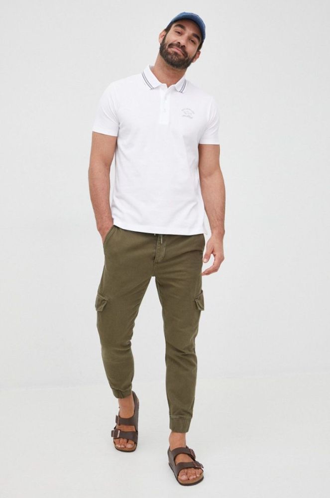 Штани Desigual чоловічі колір зелений фасон jogger фото 5