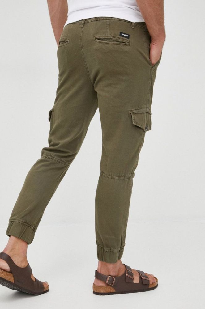 Штани Desigual чоловічі колір зелений фасон jogger фото 8