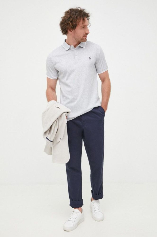 Штани Polo Ralph Lauren чоловічі колір синій пряме (2476870) фото 2