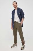 Спортивні штани Tommy Hilfiger чоловічі колір зелений з аплікацією (2345558)