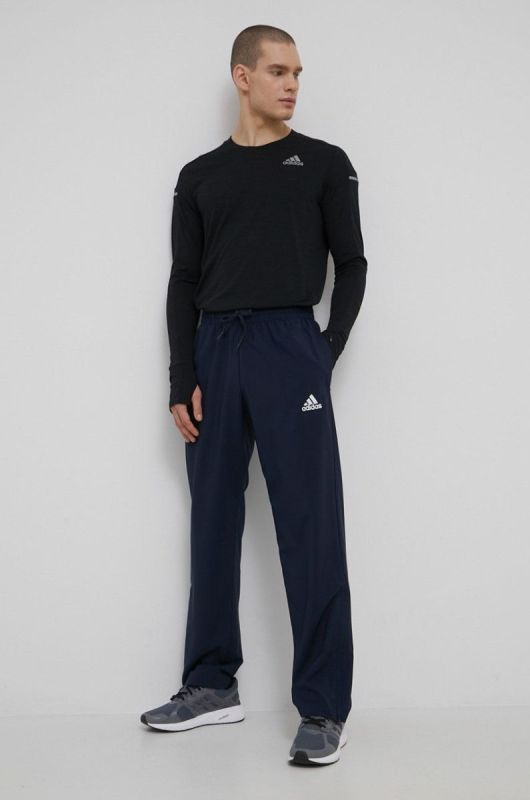 Штани adidas чоловічі колір синій з принтом (2092827) фото 2