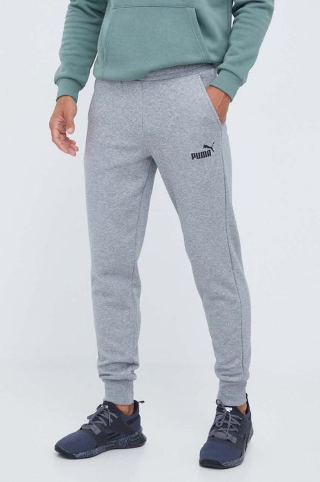 Штани Puma чоловічі колір сірий з принтом (3448903)