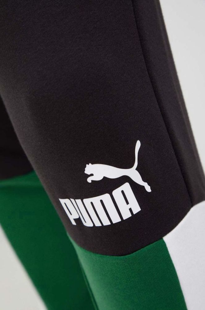 Спортивні штани Puma чоловічі колір чорний з принтом (3026632) фото 4