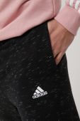 Штани adidas чоловічі колір чорний меланж