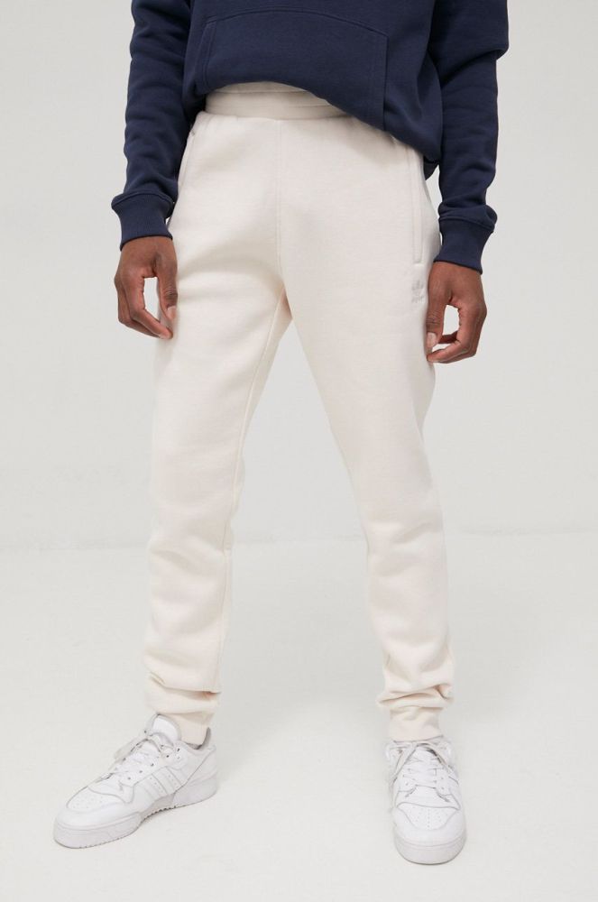 Штани adidas Originals Adicolor HE9410 чоловічі колір бежевий однотонні HE9410-WONWHI