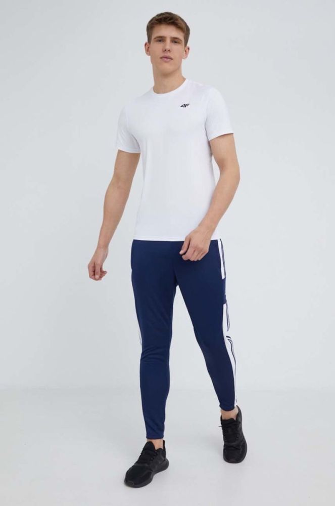 Штани для тренувань adidas Performance Squadra 21 HC6273 чоловічі колір синій з аплікацією фото 2
