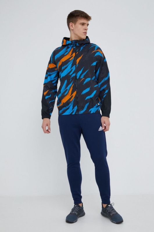 Спортивні штани adidas Performance H57529 чоловічі колір синій з аплікацією фото 2