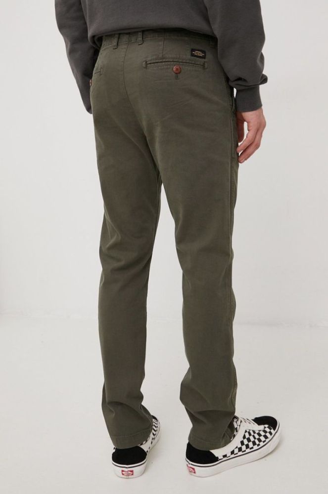 Штани Superdry чоловічі колір зелений фасон chinos (2356493) фото 3
