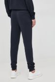 Бавовняні спортивні штани BOSS BOSS CASUAL чоловічі колір синій однотонні