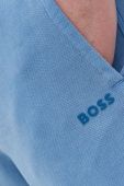 Бавовняні спортивні штани BOSS BOSS CASUAL чоловічі колір сірий однотонні (2899975)