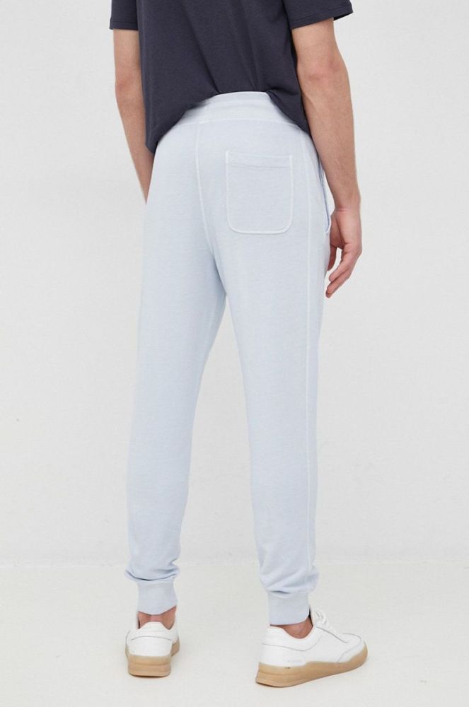 Бавовняні спортивні штани BOSS BOSS CASUAL чоловічі колір сірий однотонні (2327812) фото 3