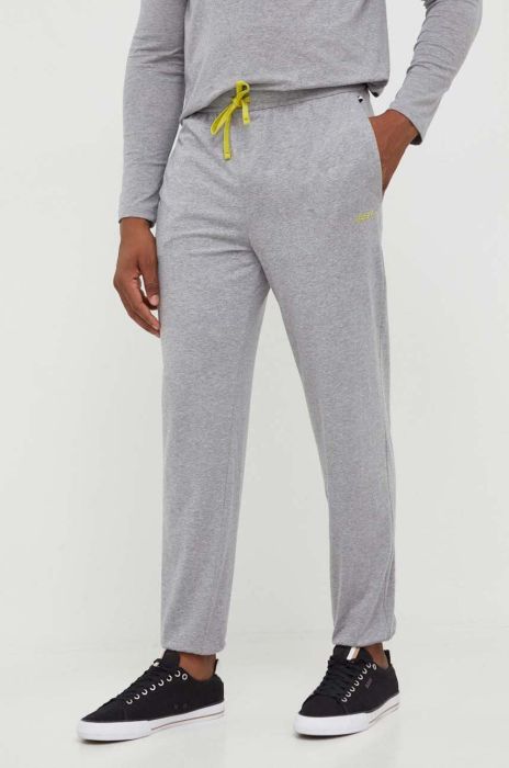 Штани лаунж BOSS колір сірий однотонні (3379995)