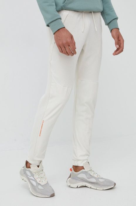 Спортивні штани Under Armour 1366179 чоловічі колір бежевий фасон jogger